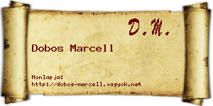 Dobos Marcell névjegykártya